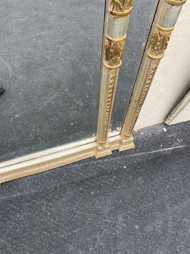 64843 Fancy Decorator Silver Carved Mirror