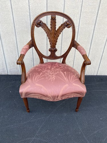 65887 Solid Mahogany Decorator Armchair Chair
