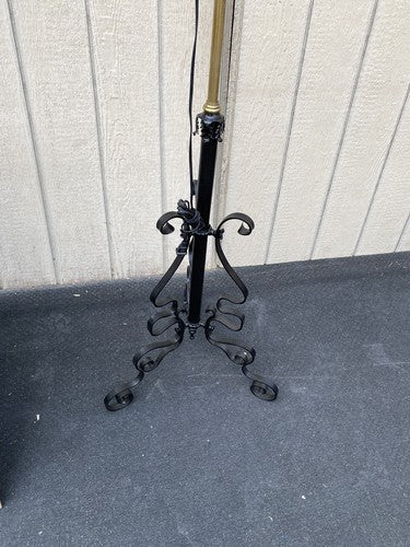 65615  Adjustable Iron Antique Piano Lamp w/ Shade