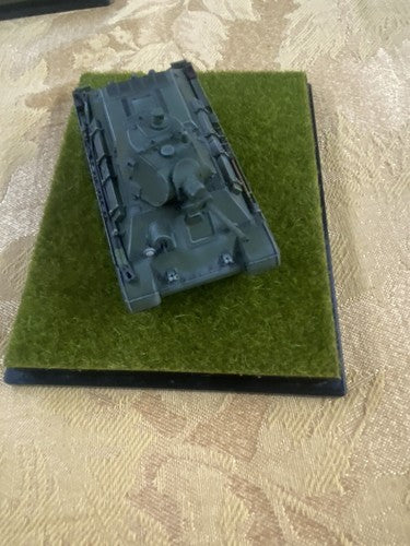 ES 50: Grouping of    4 Miltary  Tanks in Showcase    4 3/4" x 3 3/4" x 2 1/2"H