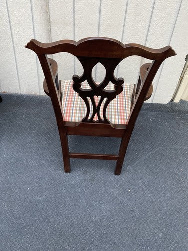 63155 Set of 6 Solid Mahogany Dining Chairs Chair s