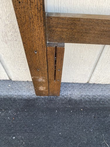 66224   Modern Oak Full or Queen Size Headboard Bed