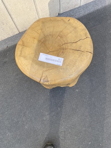 65683 Modern Lamp Table Stand Stump Wood