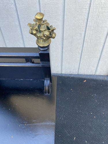 65374 Antique Victorian Ebony Vanity Dressing Mirror RARE FIND