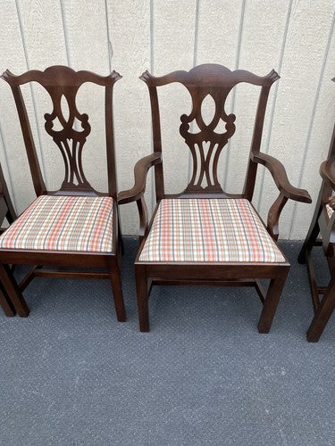 63155 Set of 6 Solid Mahogany Dining Chairs Chair s