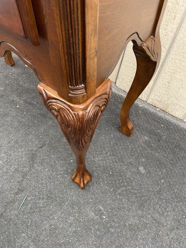 64851 Claw Foot Sideboard Server Console Cabinet