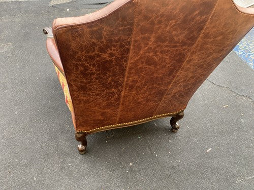 65785   Large TAYLOR KING Furniture  Leather   Armchair Chair