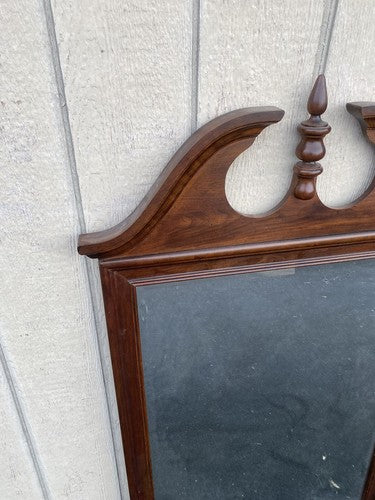 66229 Solid Cherry Chippendale Beveled Wall Mirror (ES)