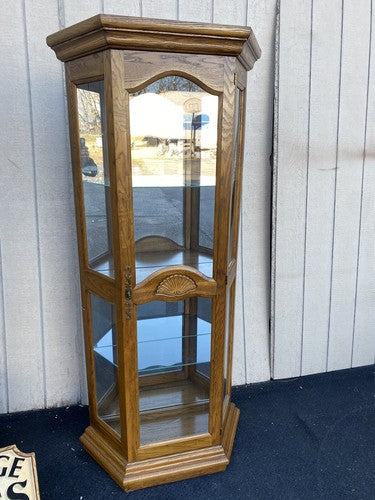 BN 12:    Oak Curio China Cabinet
