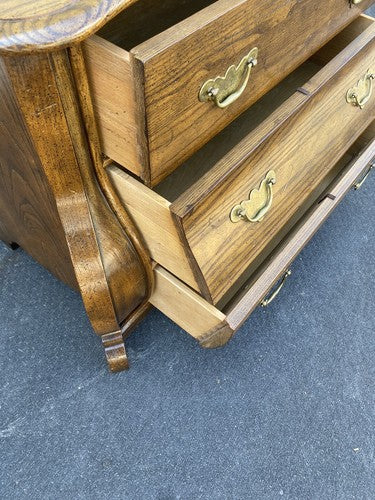 65537 Baker Furniture Oak Chest Nightstand Stand