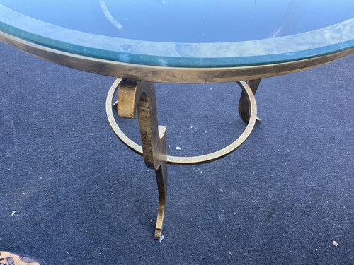 65157 Quality Decorator Glass Top Lamp Table Stand