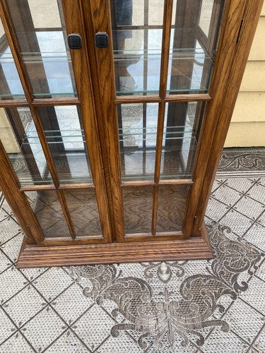 65589 Oak Curio China Cabinet