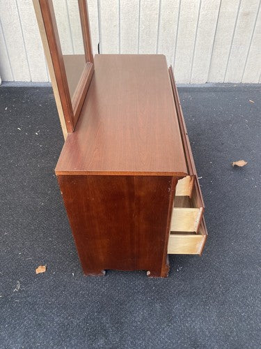 62258 Stanley Cherry Dresser with Mirror