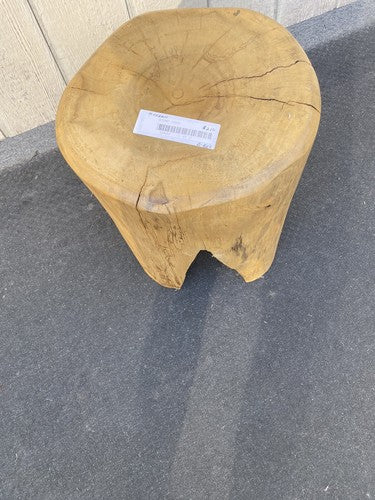 65683 Modern Lamp Table Stand Stump Wood