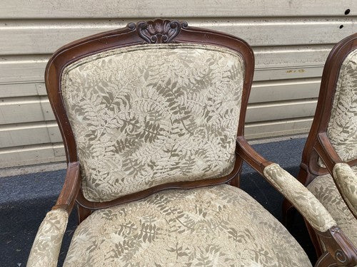 65776  Pair SAM MOORE Bergere Armchair Chair s