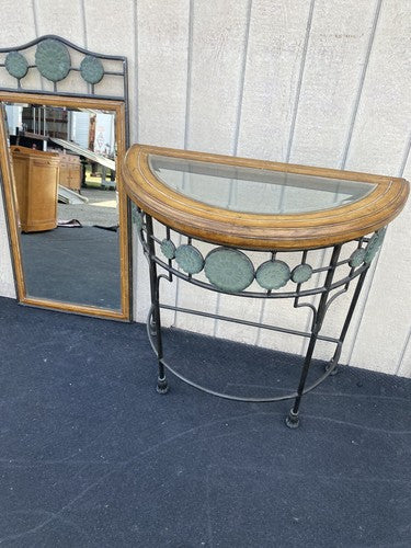 65884 Fancy Decorator Console Table with Mirror