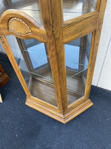BN 12:    Oak Curio China Cabinet
