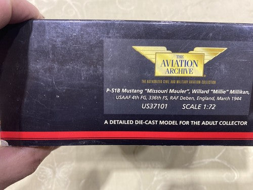 ES 208:  P-51B Mustang "Missouri Mauler  Willard Millie Millikan USAAF US37101