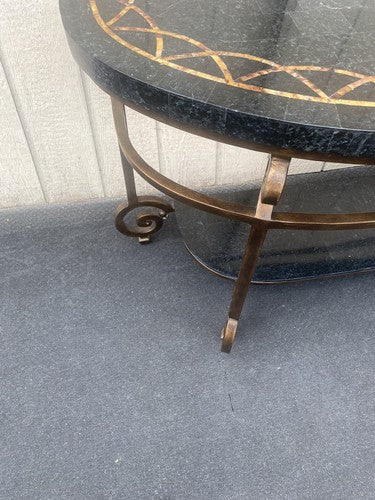 65584 Decorator  Marble Top Console Table Stand Sideboard Server