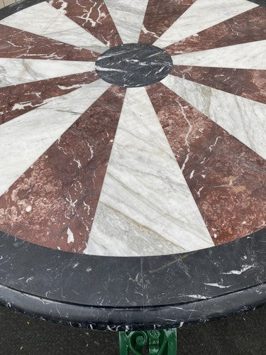 65987   Super Quality Round Marble Top Dining / Foyer  Table