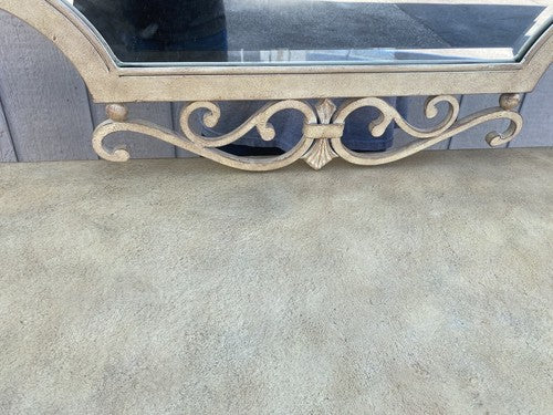 64721 Decorator Iron Console Table with Mirror