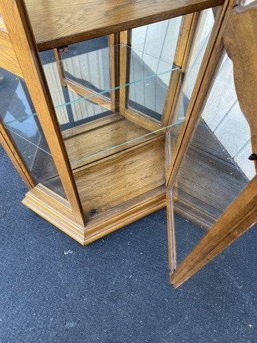 BN 12:    Oak Curio China Cabinet