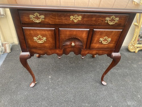 65740 Mahogany Queen Anne Low Boy Dresser Chest