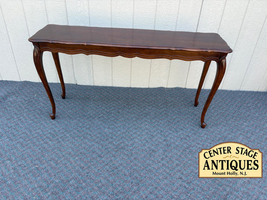 67849 Elegant French Provincial Sofa Table with Cabriole Legs