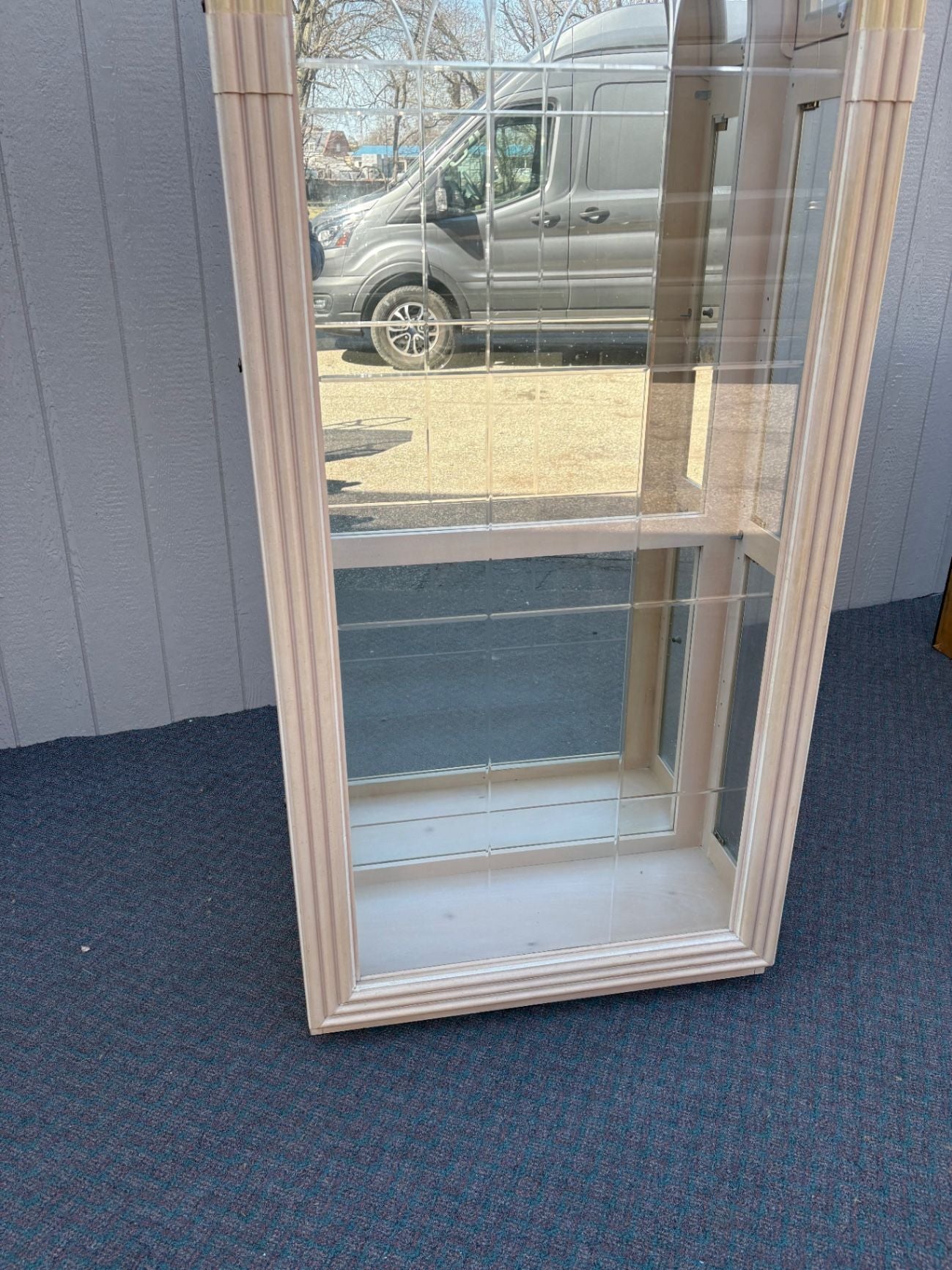 67591  Elegant Pulaski Dome Top Lighted Curio Display Cabinet