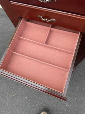 66259 Modern Jewelry Cabinet Display Curio with Mirror