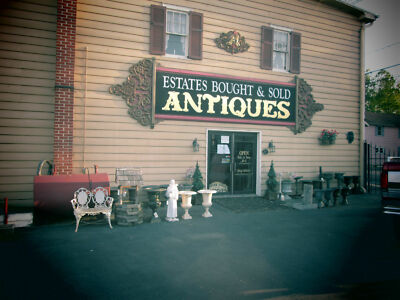 ART-WN  WALLACE NUTTING "The Swimming Pool" HAND TINTED SIGNED FRAMED PRINT