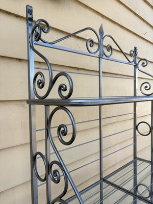 61594 QUALITY MADE  Iron Kitchen Bakers Rack