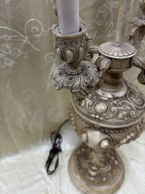 55229 Pair Fancy Mid Century Candelabra Table Lamps