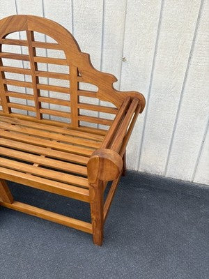 66872   BROYHILL Teak Settee Bench Chair