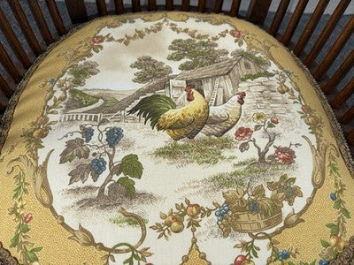 66853 Antiue Victorian Oak Child Youth Rocker Rocking Chair