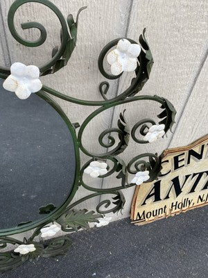 66532 Metal Mid Century Modern Metal Decorator Mirror