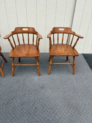 67120 Set 4 Solid Maple Dining Armchair s Chair s