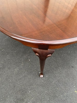 66604 SUMTER Furniture Dining Table w/ 2 Leafs + 6 Chairs Dining Top 100" x 44