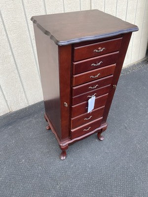 66259 Modern Jewelry Cabinet Display Curio with Mirror