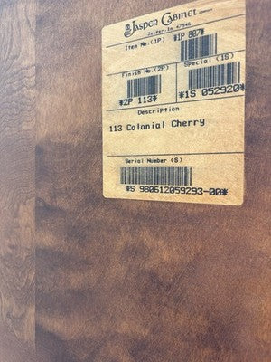 66938 Jasper Furniture Cherry Secretary Desk w/ Bookcase Top