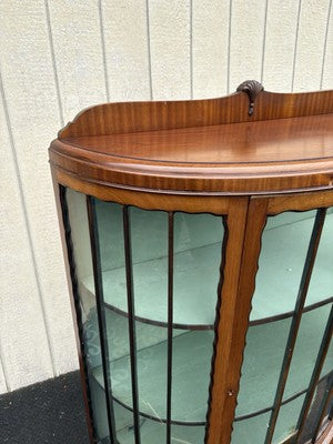 66750 Claw Foot  Mahogany Curio China Cabinet