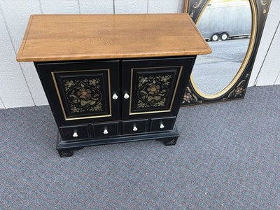 67128 ETHAN ALLEN Storage Cabinet Chest with Mirror