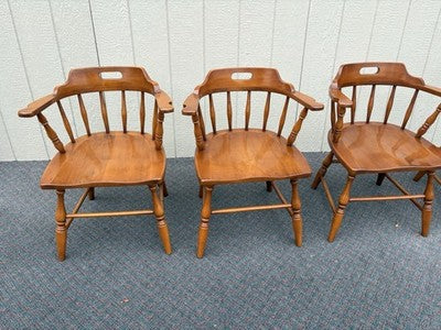 67120 Set 4 Solid Maple Dining Armchair s Chair s