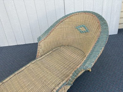 67019 Wicker Typhoon Furniture Chaise Lounge Chair