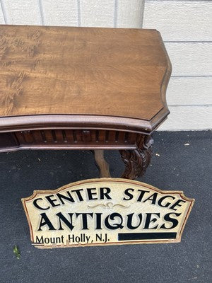 66609  Antique French Country Flip Top Dining Table Console Sofa Table