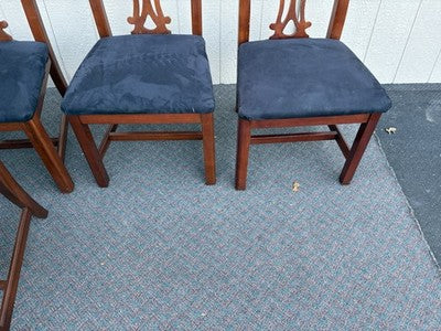 67163 Set of 8 Mahogany SUMTER Cabinet  Dining Chair s