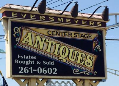 56014 Mid Century Modern Beveled Center Mirror Gold Intertwined mirrors