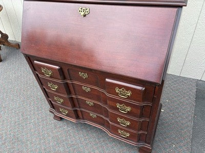 66938 Jasper Furniture Cherry Secretary Desk w/ Bookcase Top