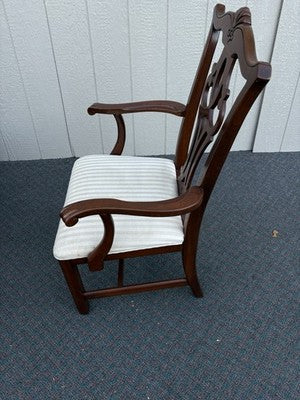 67163 Set of 8 Mahogany SUMTER Cabinet  Dining Chair s