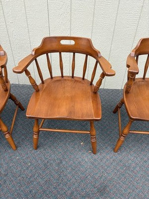 67120 Set 4 Solid Maple Dining Armchair s Chair s